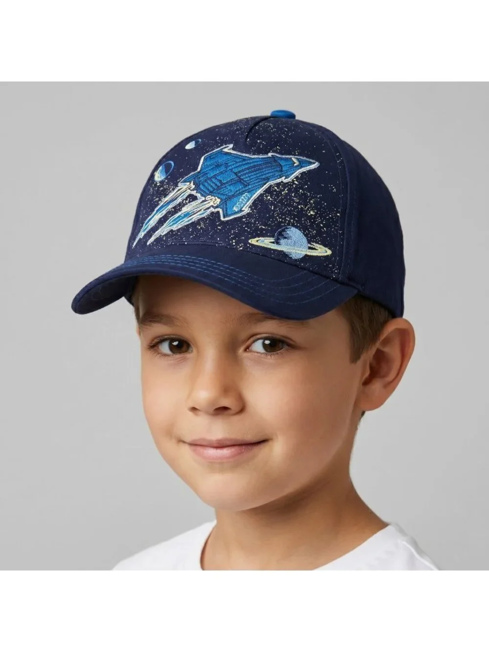 Gymboree Space Voyager Boy's Spaceship Baseball Cap Hat in size 8 and Up